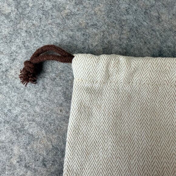 Hermes Logo Small Designer Drawstring Scarf Clothing Dust Bag/Pouch 8.5"x8.5" - Picture 3 of 6